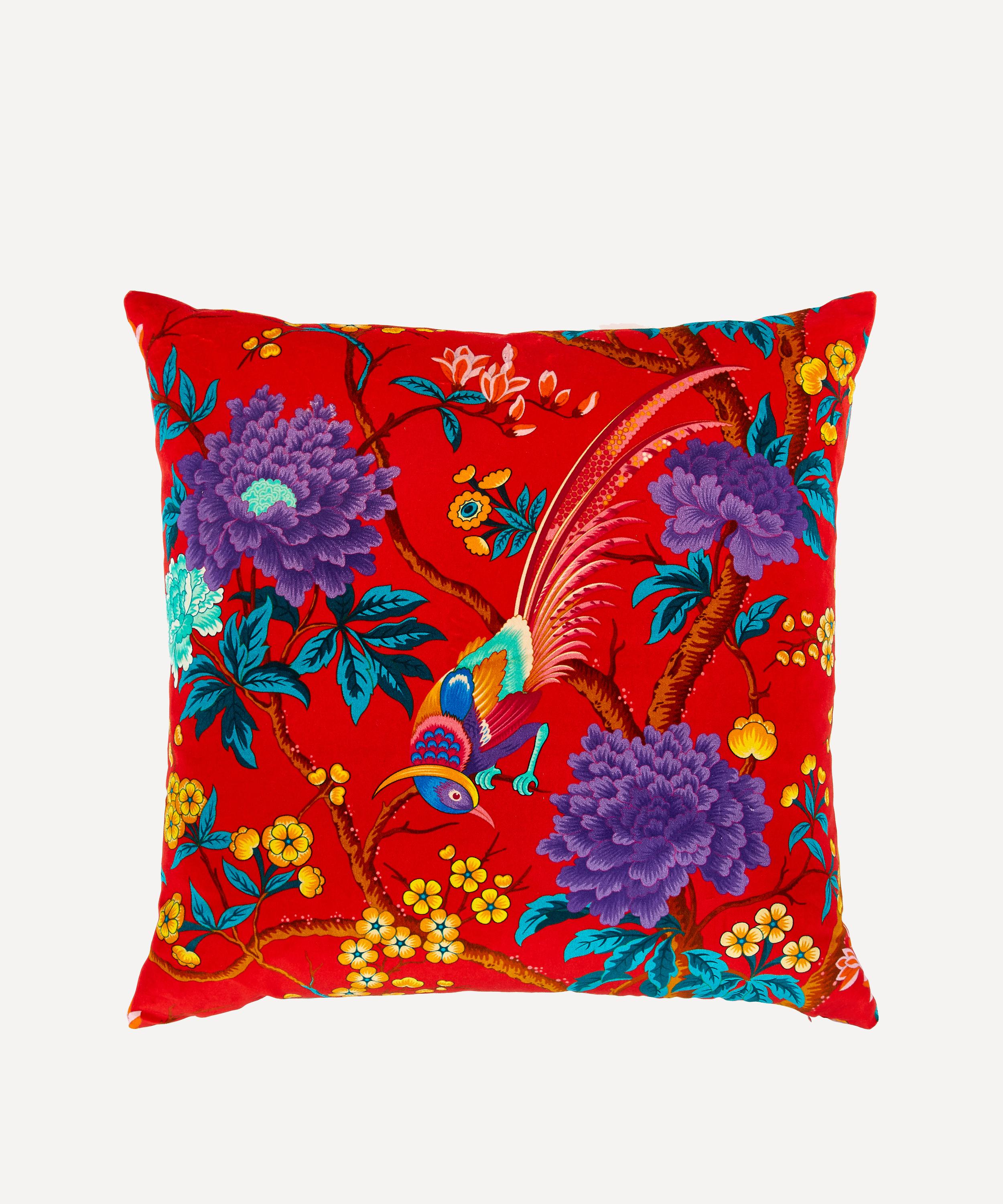 Liberty Elysian Paradise Velvet Cushion | Liberty