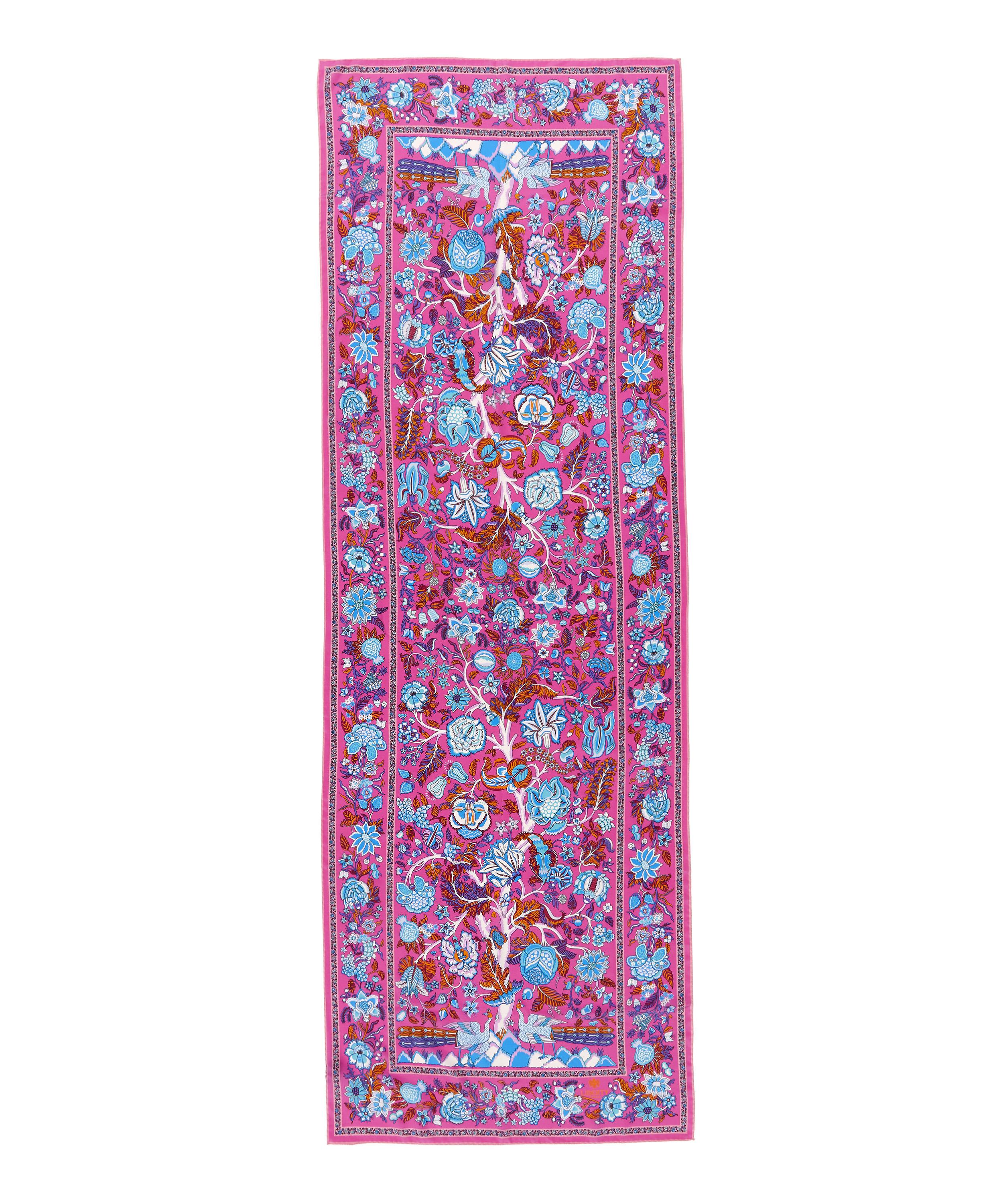 Liberty - Tree of Life 70 x 200 Silk Crepe de Chine Scarf image number 1
