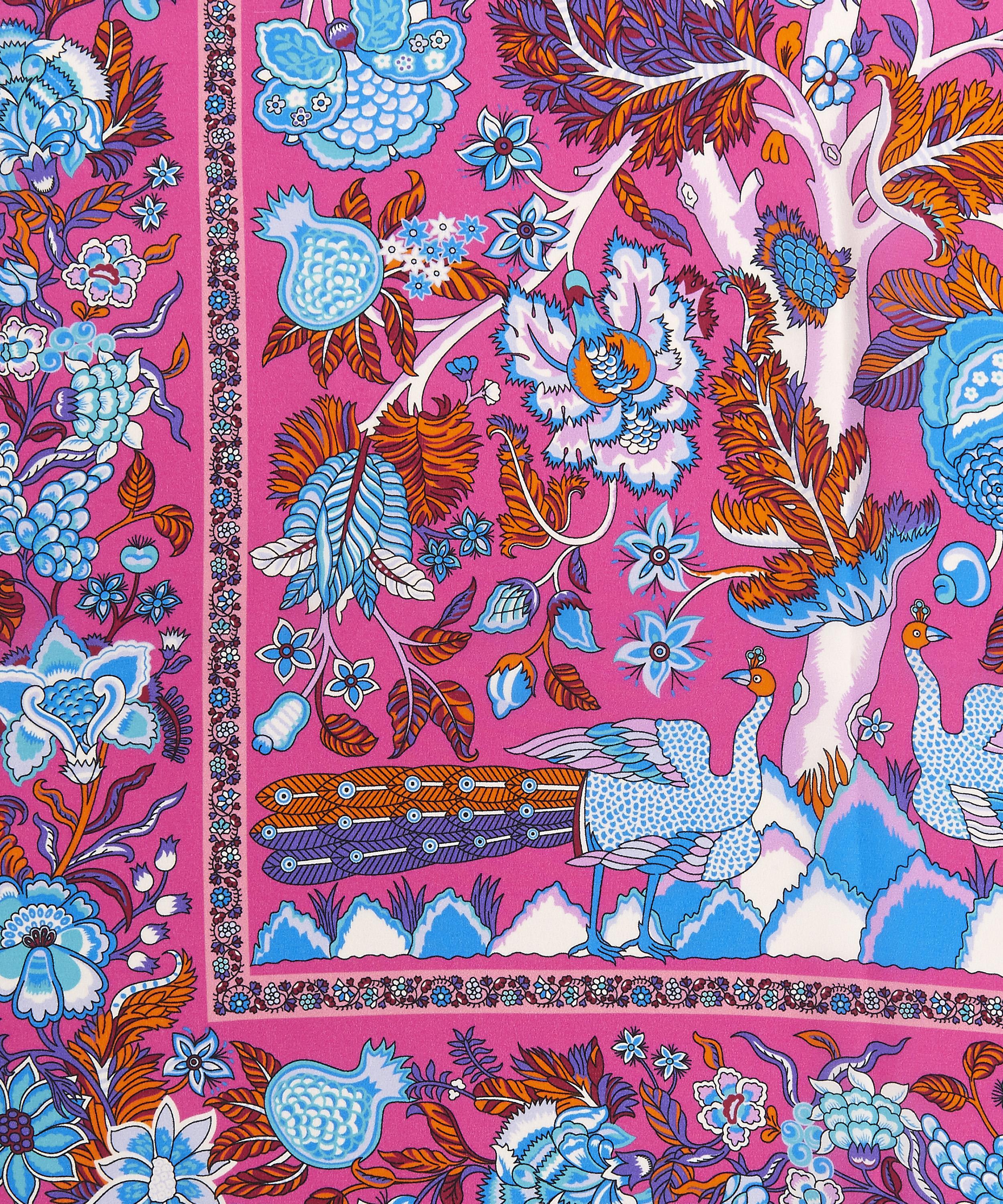 Liberty - Tree of Life 70 x 200 Silk Crepe de Chine Scarf image number 3