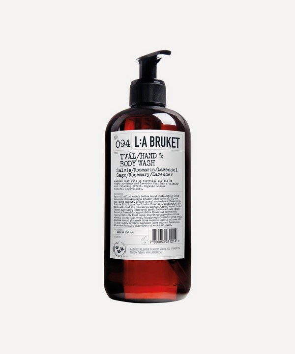 L:A Bruket - No.094 Sage Rosemary Lavender Body Wash 450ml image number null