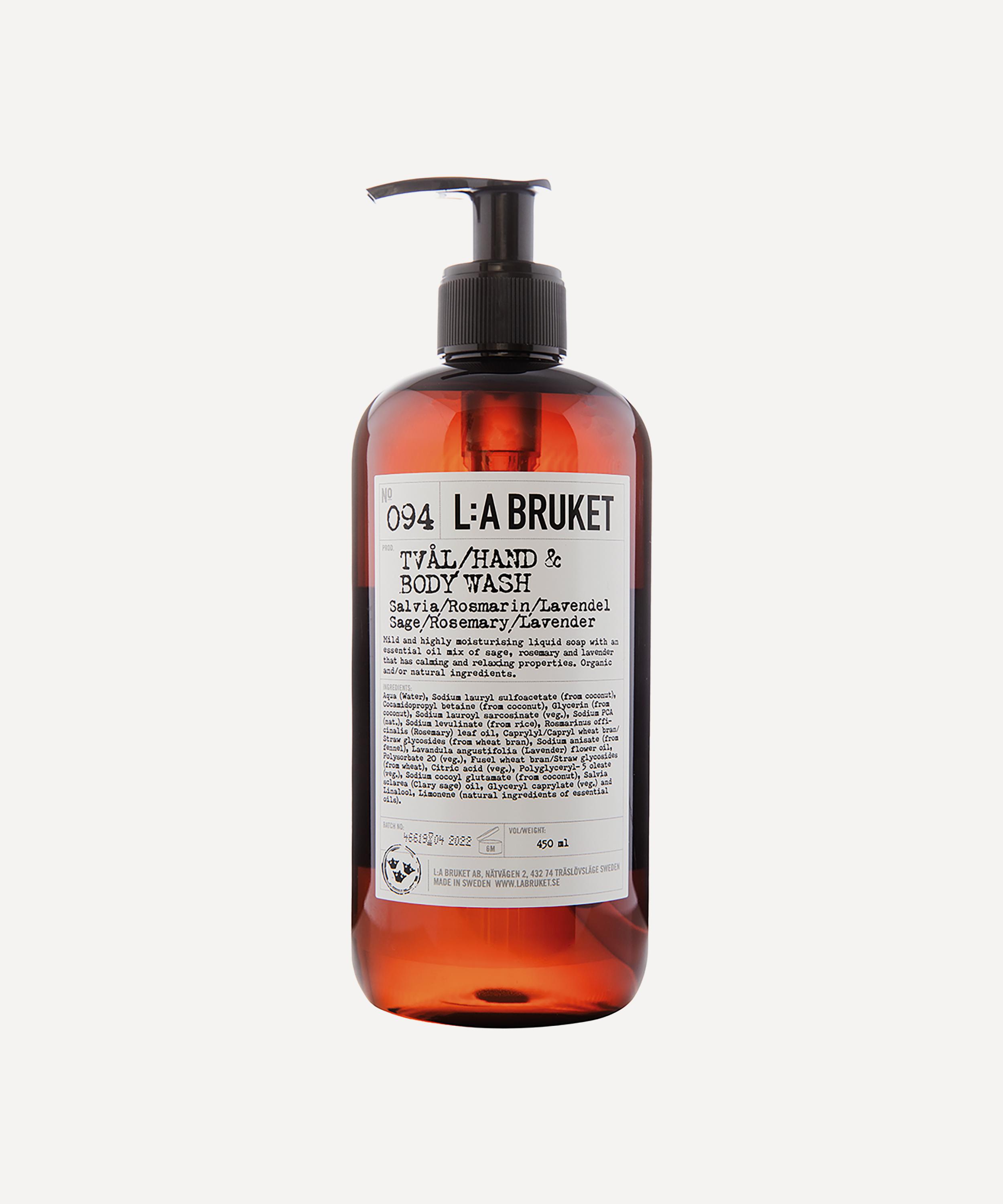 L:A Bruket - No.094 Sage Rosemary Lavender Body Wash 450ml image number 0