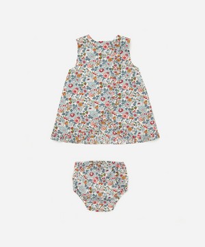 Liberty - Betsy Wrap Dress and Bloomers 3 Months-3 Years image number 1