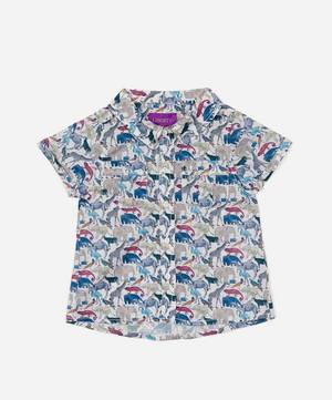Queue For The Zoo Short Sleeved Shirt 3-24 Months
