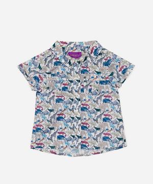 Liberty - Queue For The Zoo Short Sleeved Shirt 3-24 Months image number 0