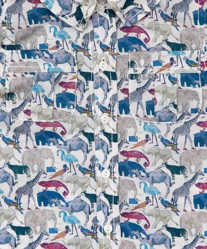 Liberty - Queue For The Zoo Short Sleeved Shirt 3-24 Months image number 2