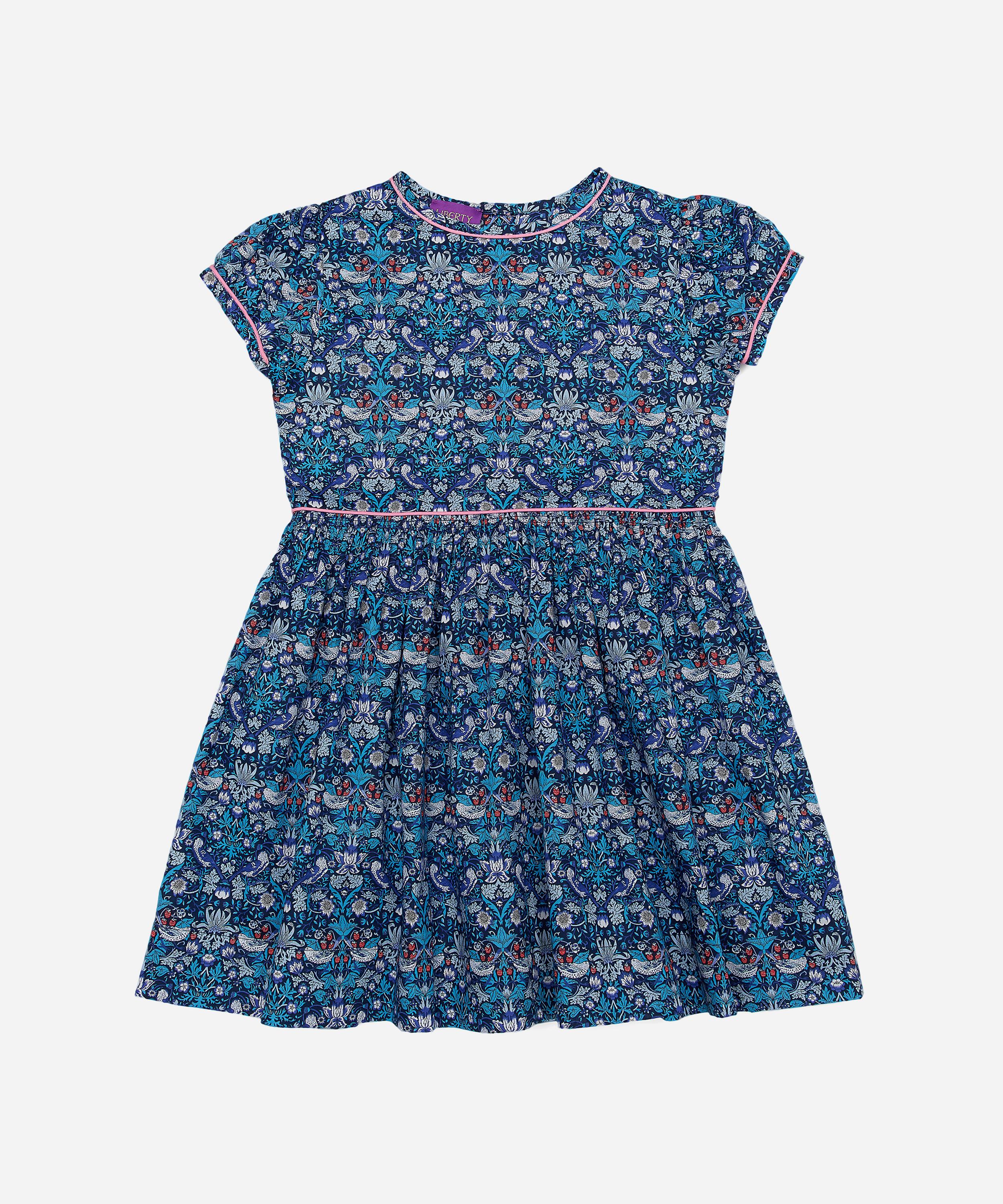 Liberty - Strawberry Thief Short Sleeved Dress 2-10 Years image number 0