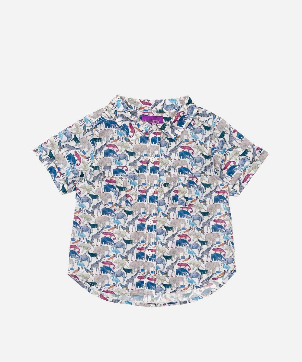 Liberty - Queue For The Zoo Short Sleeved Shirt 2-10 Years