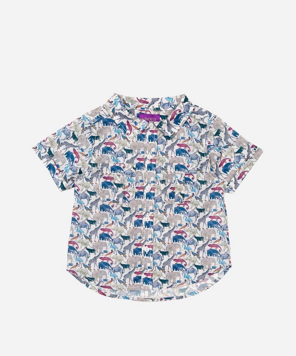 Liberty - Queue For The Zoo Short Sleeved Shirt 2-10 Years image number 0