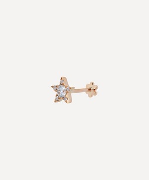 Maria Tash - 18ct 5.5mm Diamond Star Threaded Stud Earring image number 2