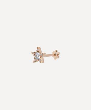 Maria Tash - 18ct 5.5mm Diamond Star Threaded Stud Earring image number 3