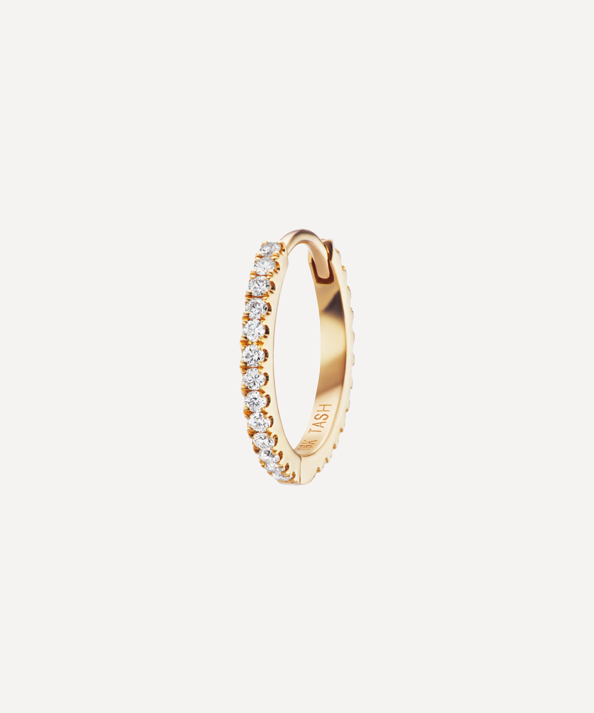 Maria Tash - 18ct 9.5mm Diamond Eternity Hoop Earring image number 0