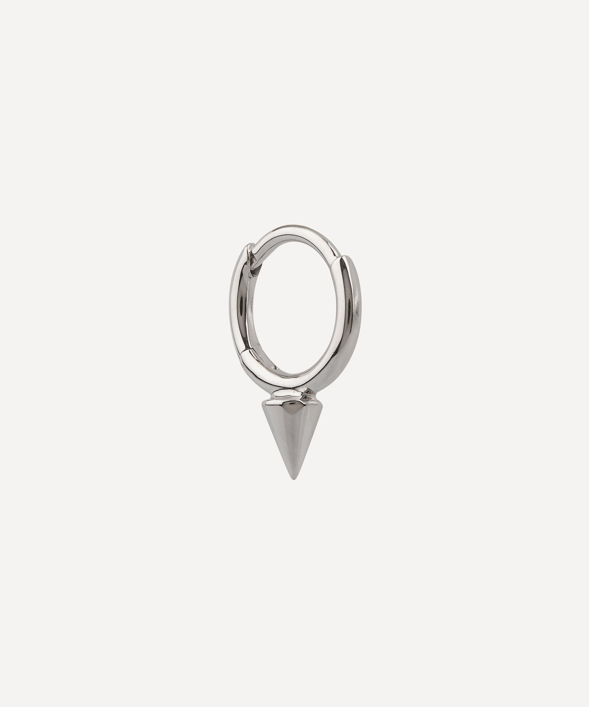Maria Tash - 14ct 6.5mm Single Short Spike Hoop Earring image number 0