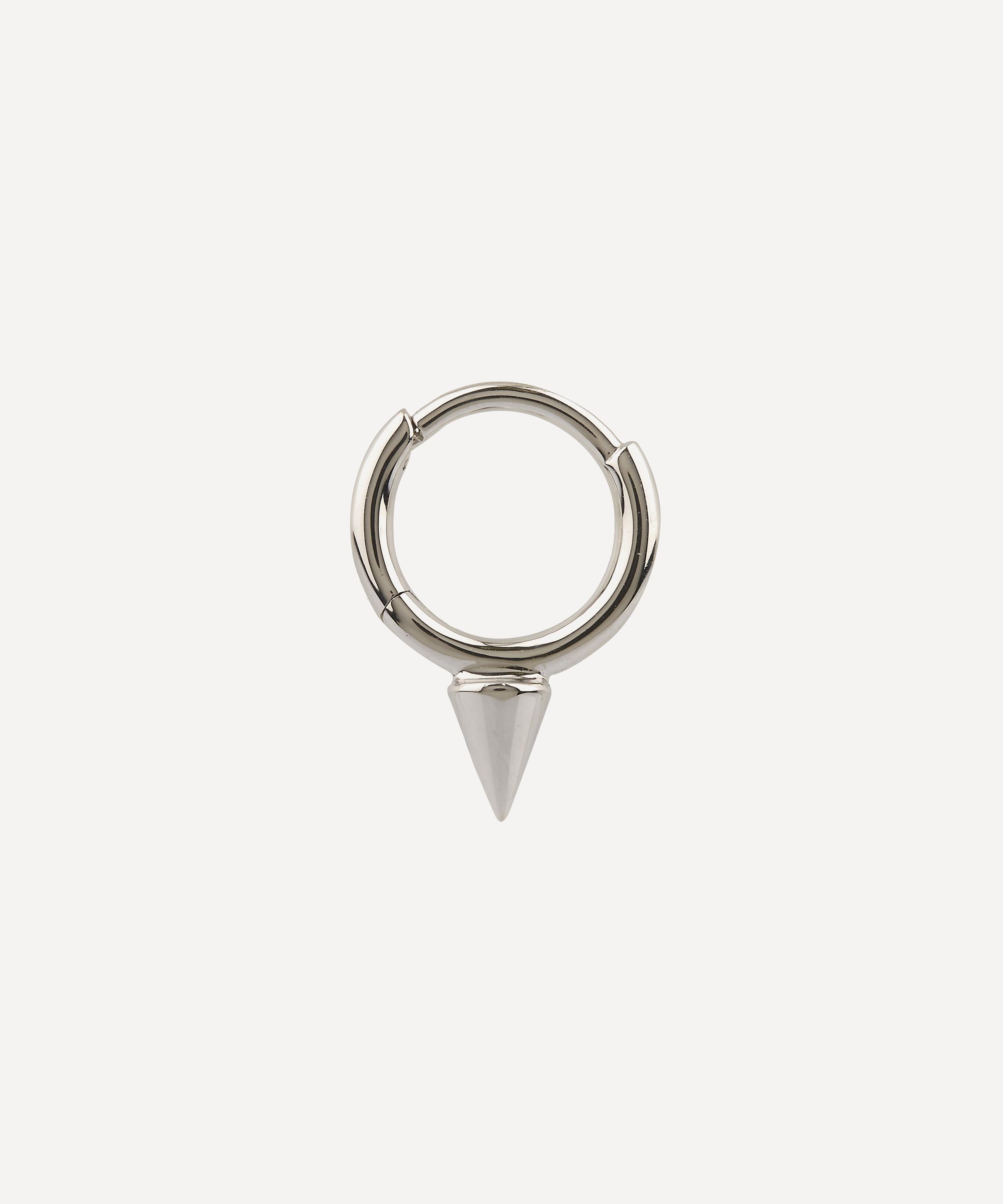 Maria Tash - 14ct 6.5mm Single Short Spike Hoop Earring image number 2