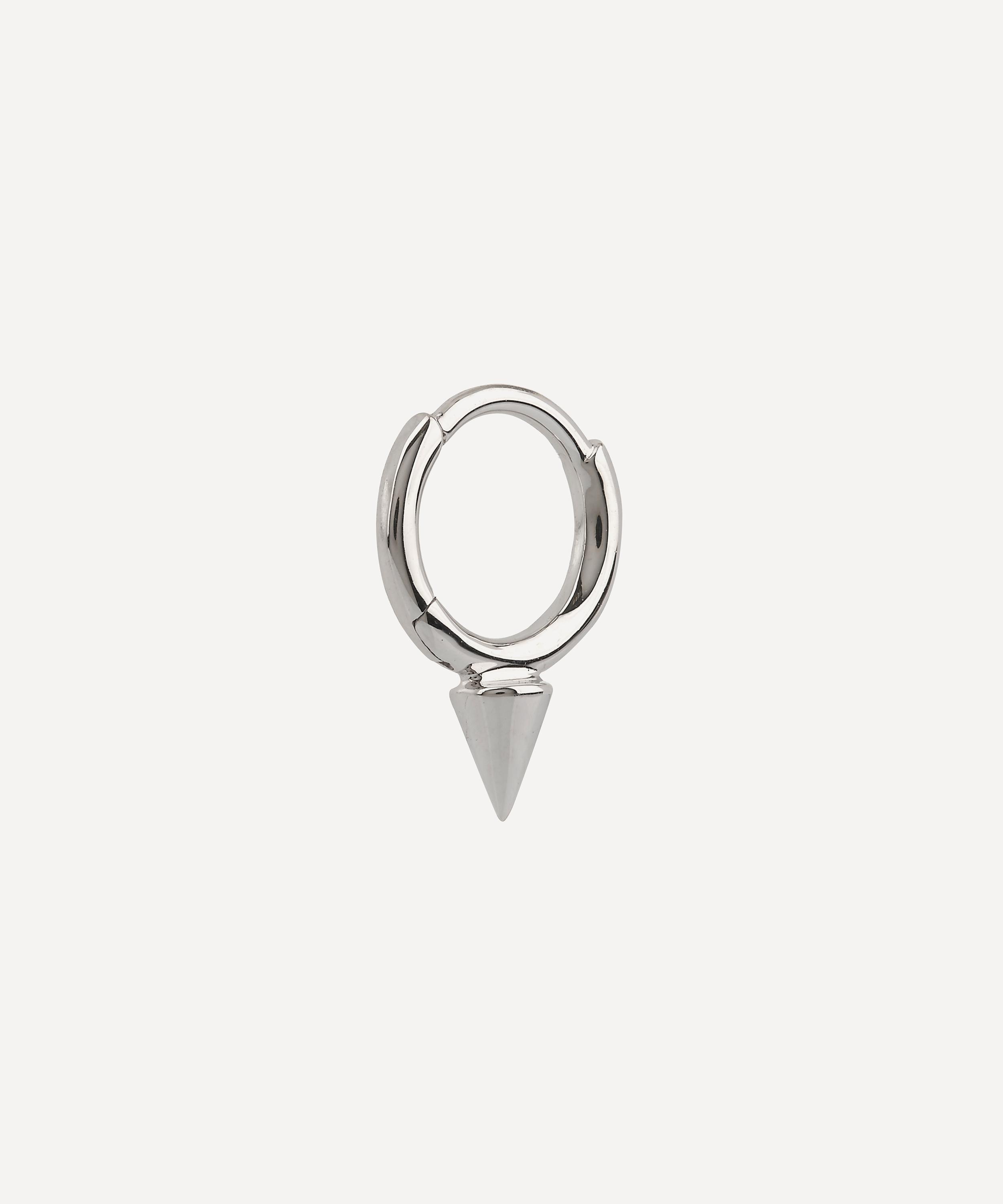 Maria Tash - 14ct 6.5mm Single Short Spike Hoop Earring image number 3