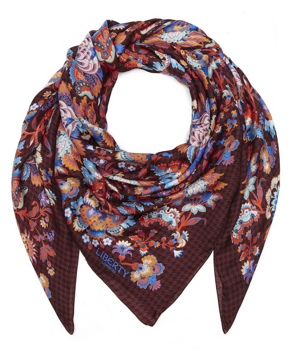 Liberty - Madelaine 140 x 140 Houndstooth Scarf