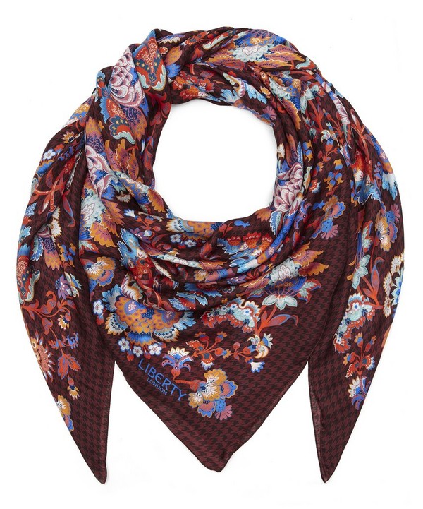 Liberty - Madelaine 140 x 140 Houndstooth Scarf image number null