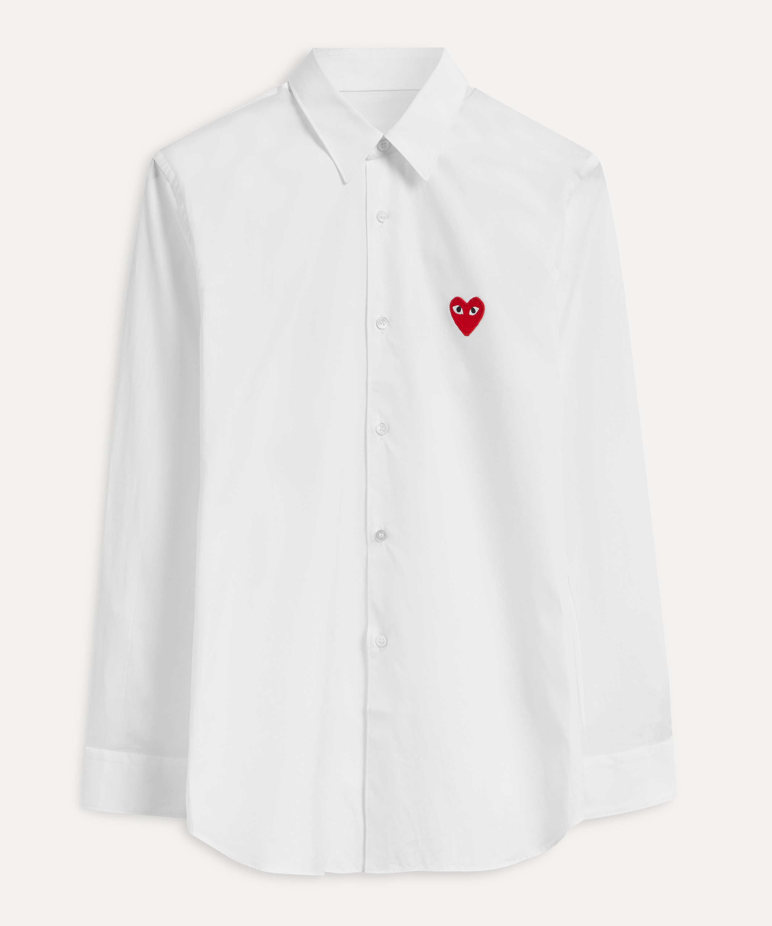 Comme Des Garçons - Heart Logo Patch Shirt image number 0