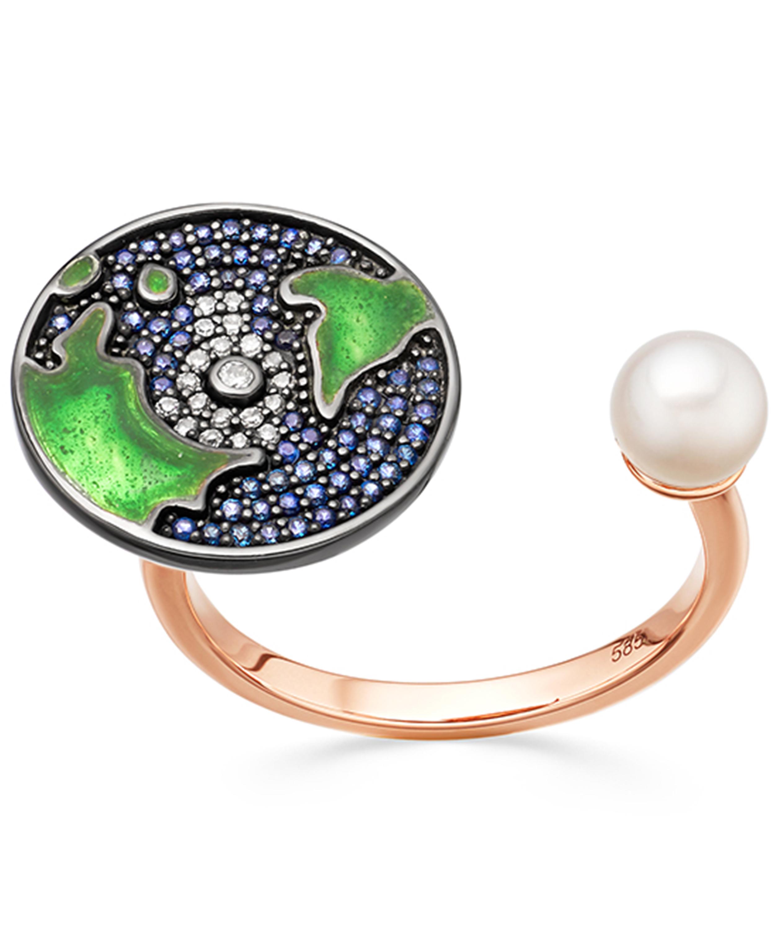 Astley Clarke - Sapphire Earth Open Ring image number 