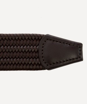 Anderson's - Plain Leather Woven Belt image number 3