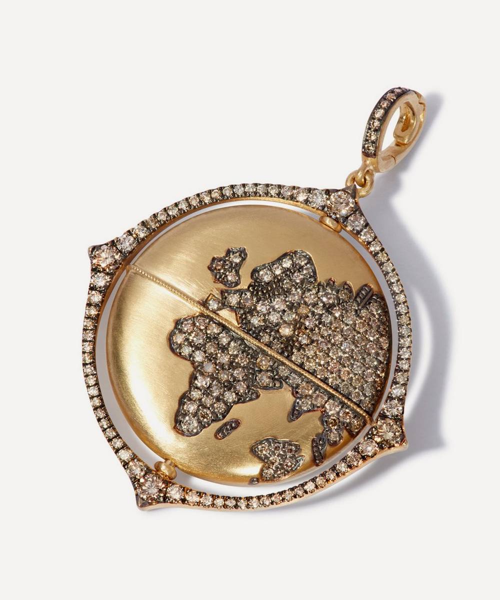 Annoushka - 18ct Gold Mythology Diamond Globe Pendant