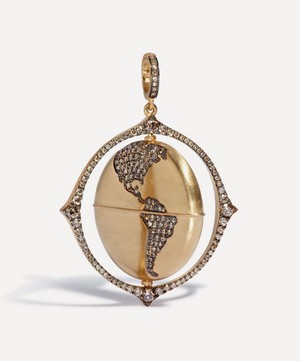 Annoushka - 18ct Gold Mythology Diamond Globe Pendant image number 1