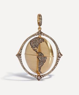 Annoushka - 18ct Gold Mythology Diamond Globe Pendant image number 1