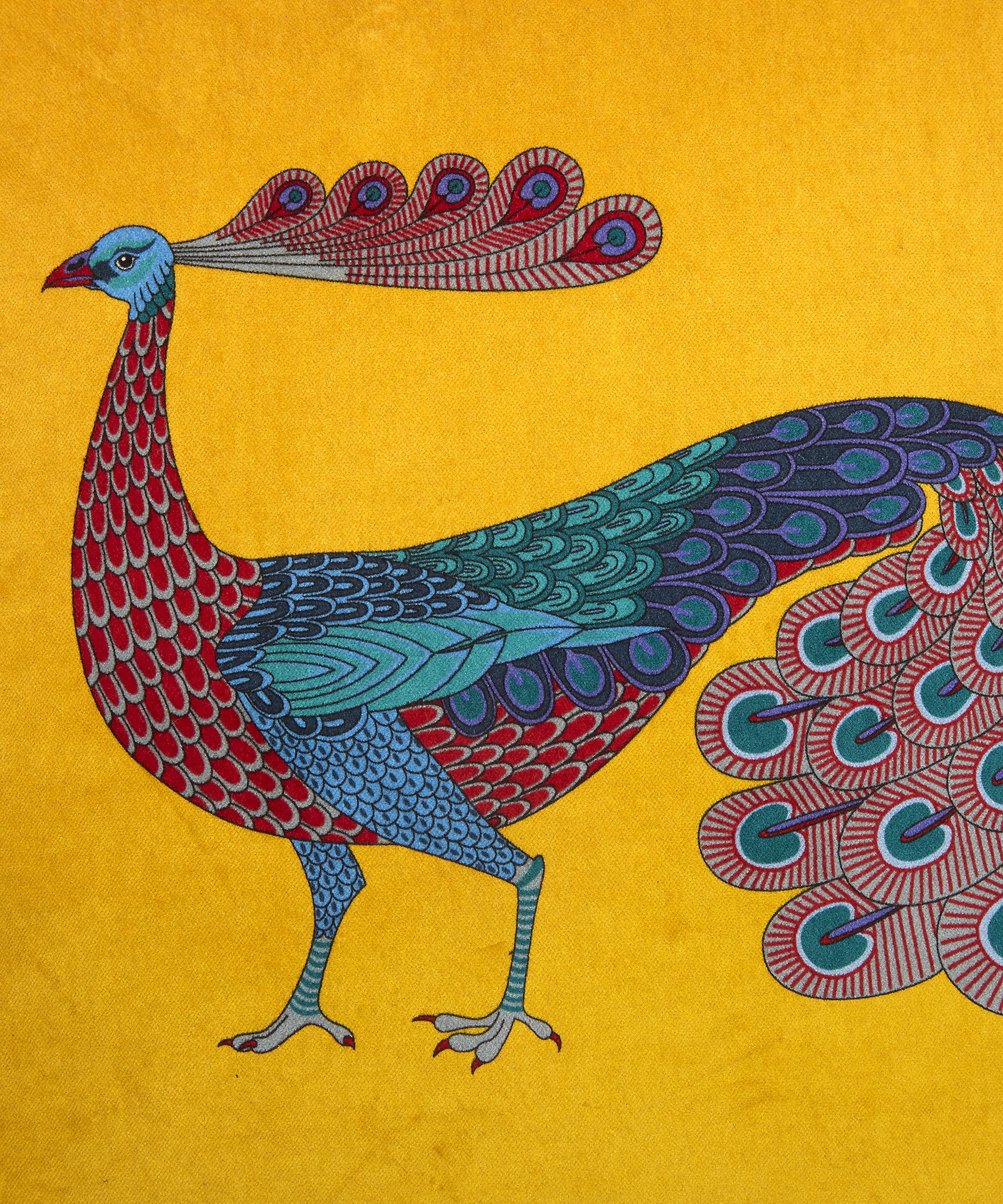 Liberty - Peacock Garden Velvet Cushion image number 3