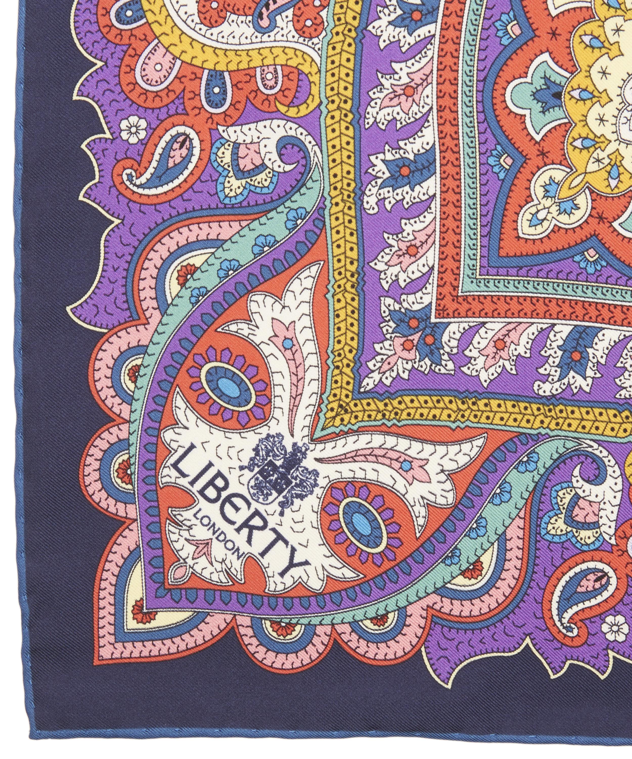 Liberty - Chesham Paisley 70 x 70cm Silk Twill Foulard Scarf image number 3