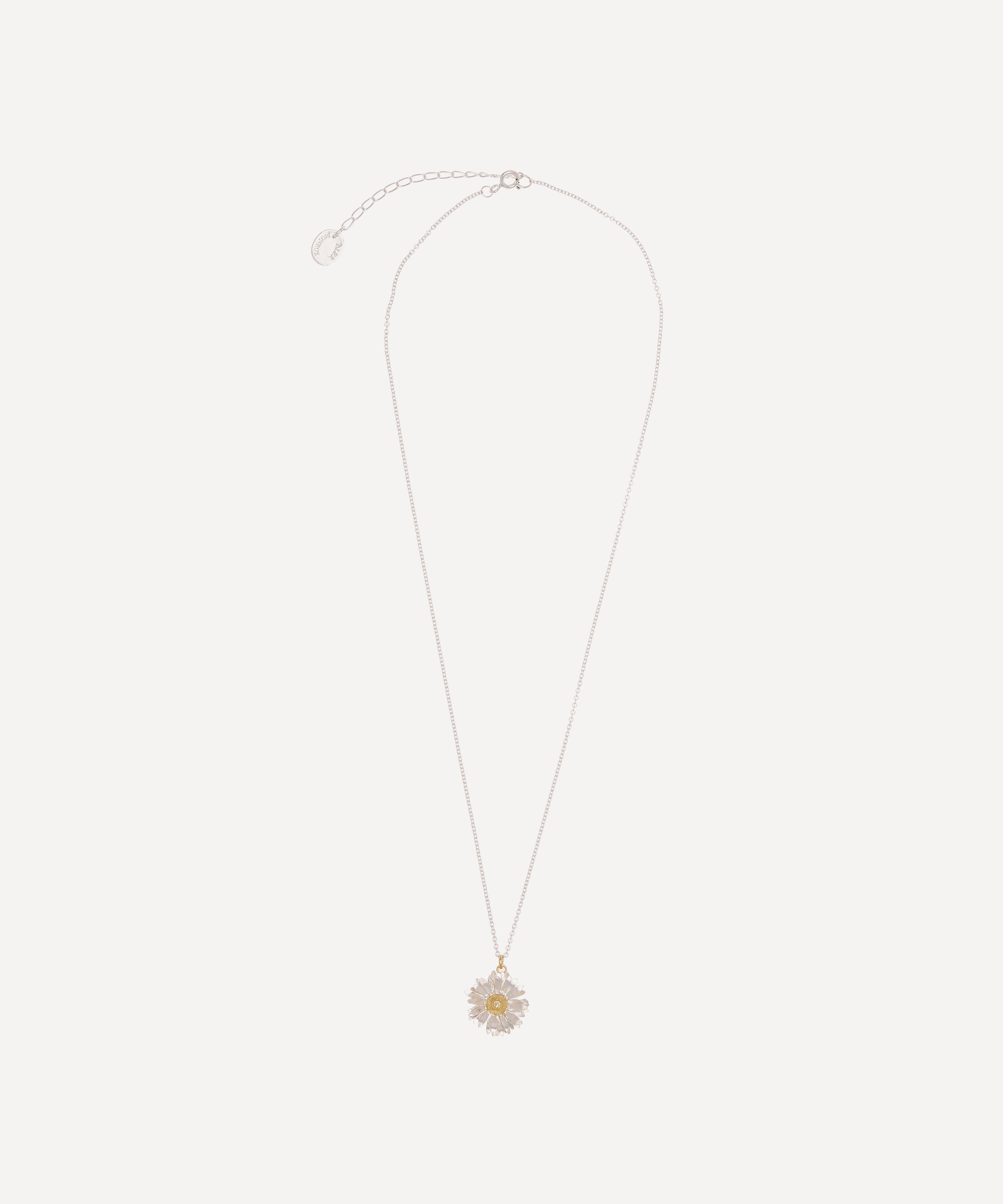 Alex Monroe - Silver Big Daisy Pendant Necklace image number 2