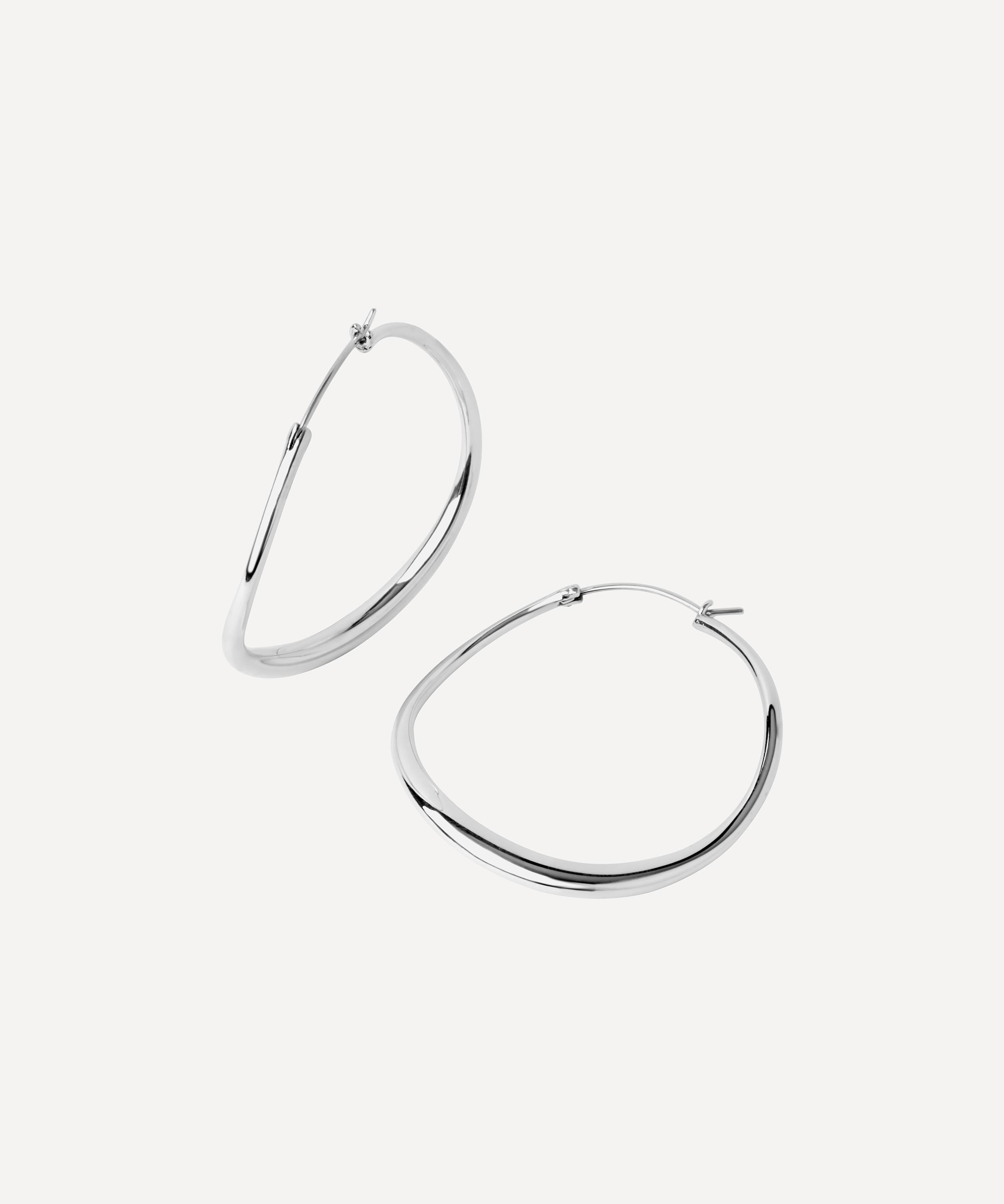 Dinny Hall - Large Wave Hoop Earrings image number 0