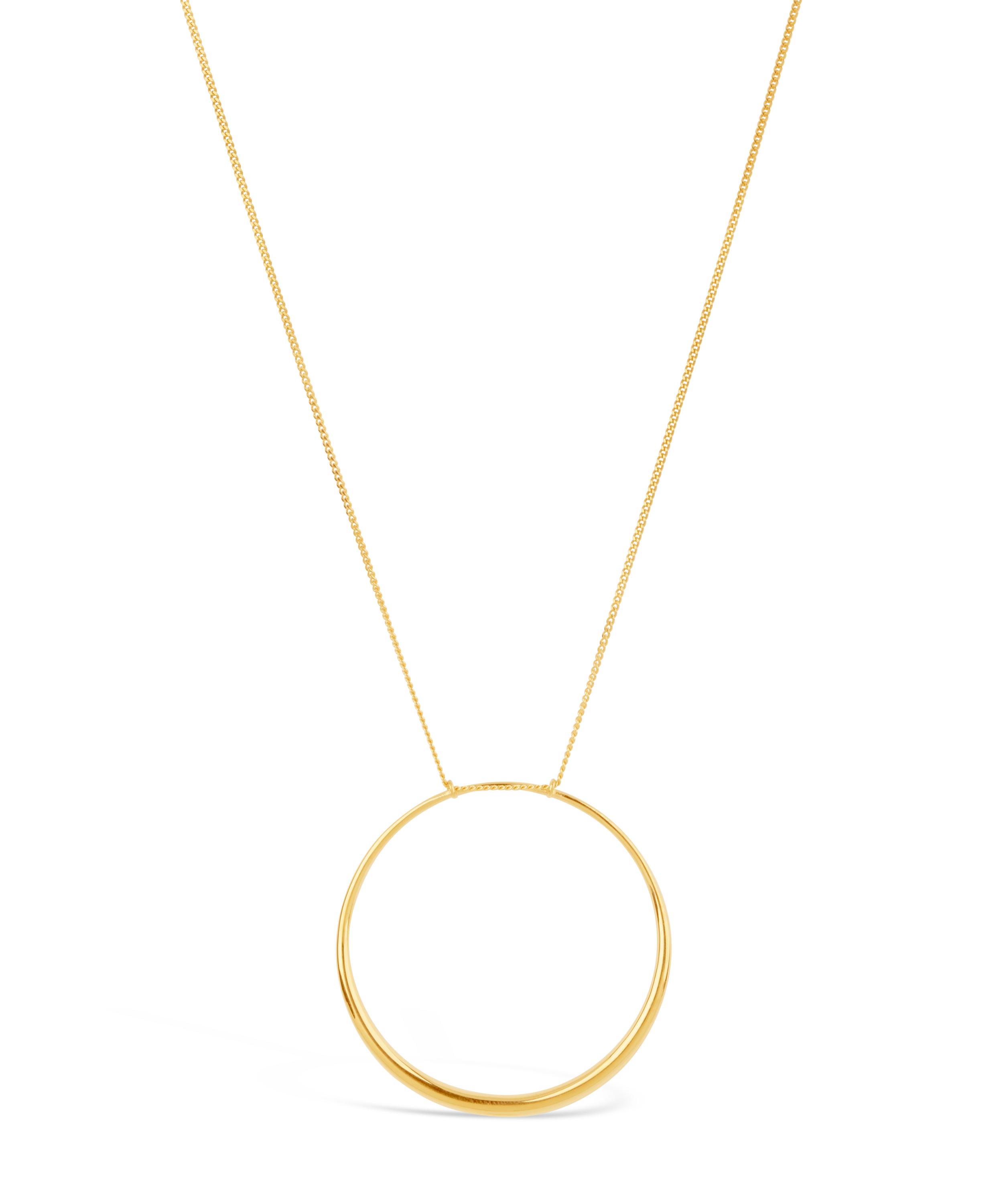 Dinny Hall - Gold-Plated Signature Large Halo Pendant Necklace image number 0
