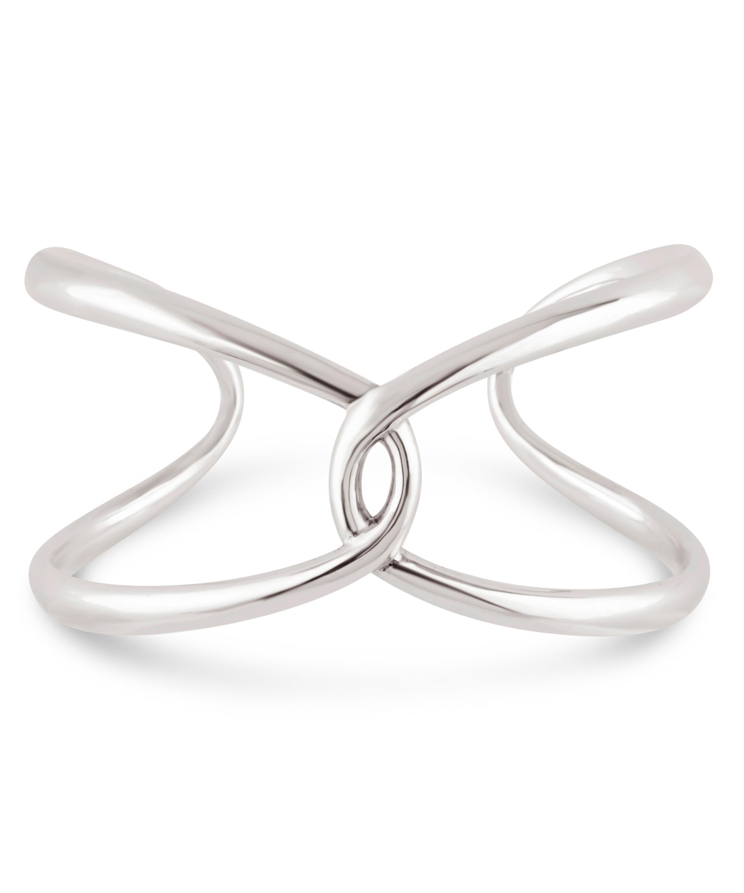 Dinny Hall - Silver Twist Open Cuff Bracelet image number 