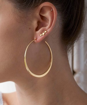 Dinny Hall - Gold-Plated Bijou Triple Star Earrings image number 1