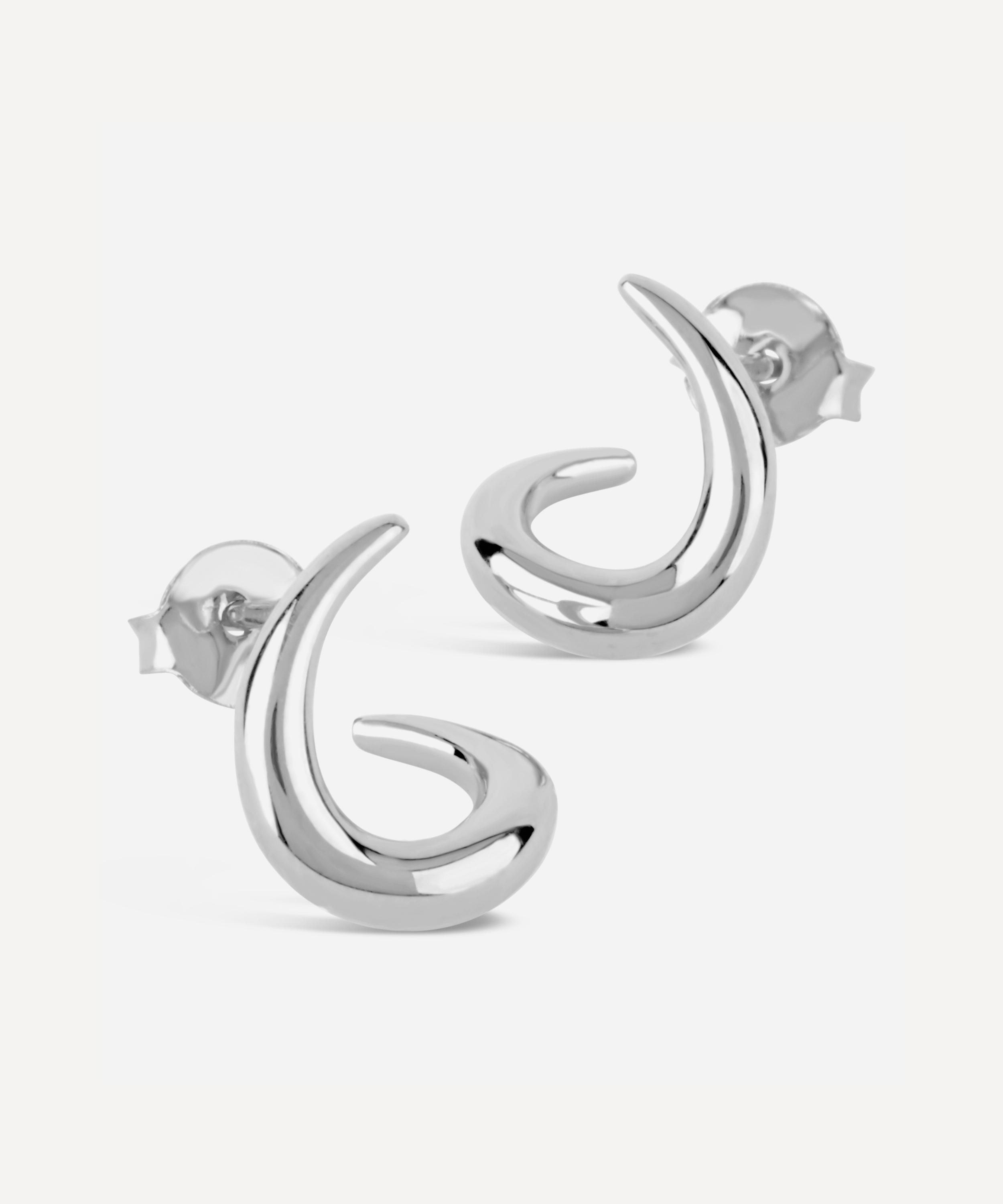 Dinny Hall - Silver Toro Small Twist Stud Earrings image number 0