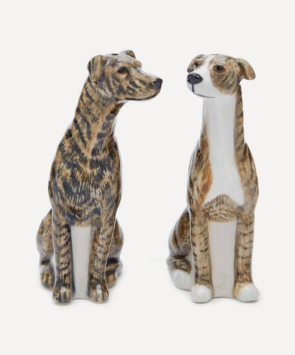 Quail - Brindle Greyhound Salt and Pepper Shakers image number 0