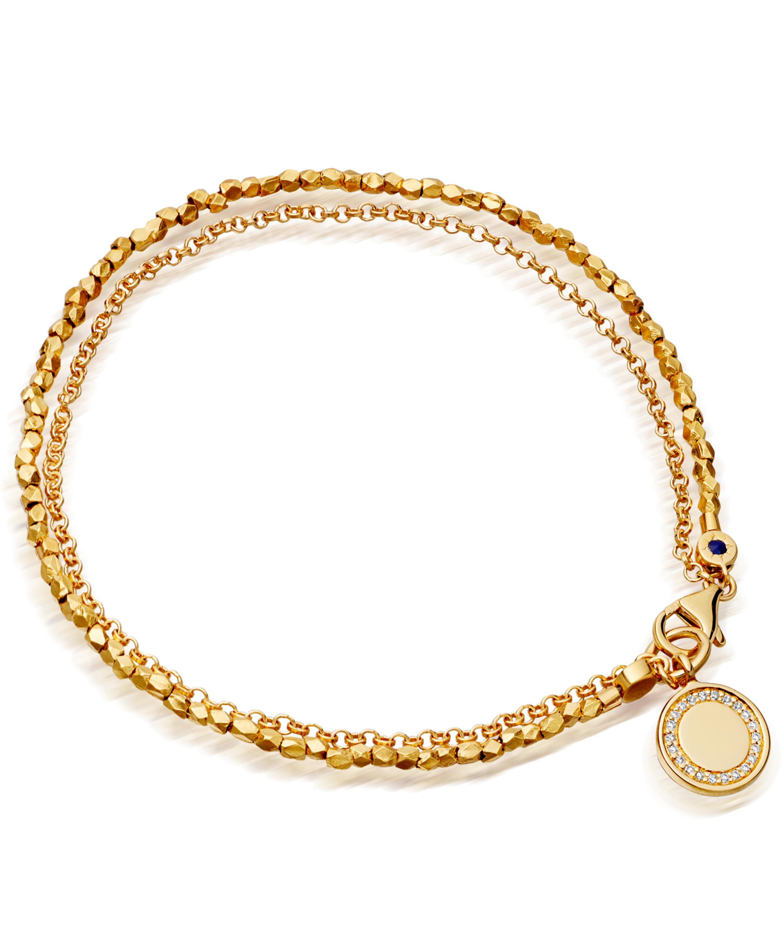 Astley Clarke - 18ct Gold-Plated Vermeil Silver Cosmos Biography Charm Bracelet image number 0