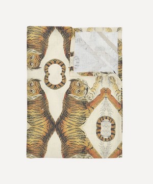 Avenida Home - Wildlife Tiger 70x50cm Linen Tea Towel image number 1