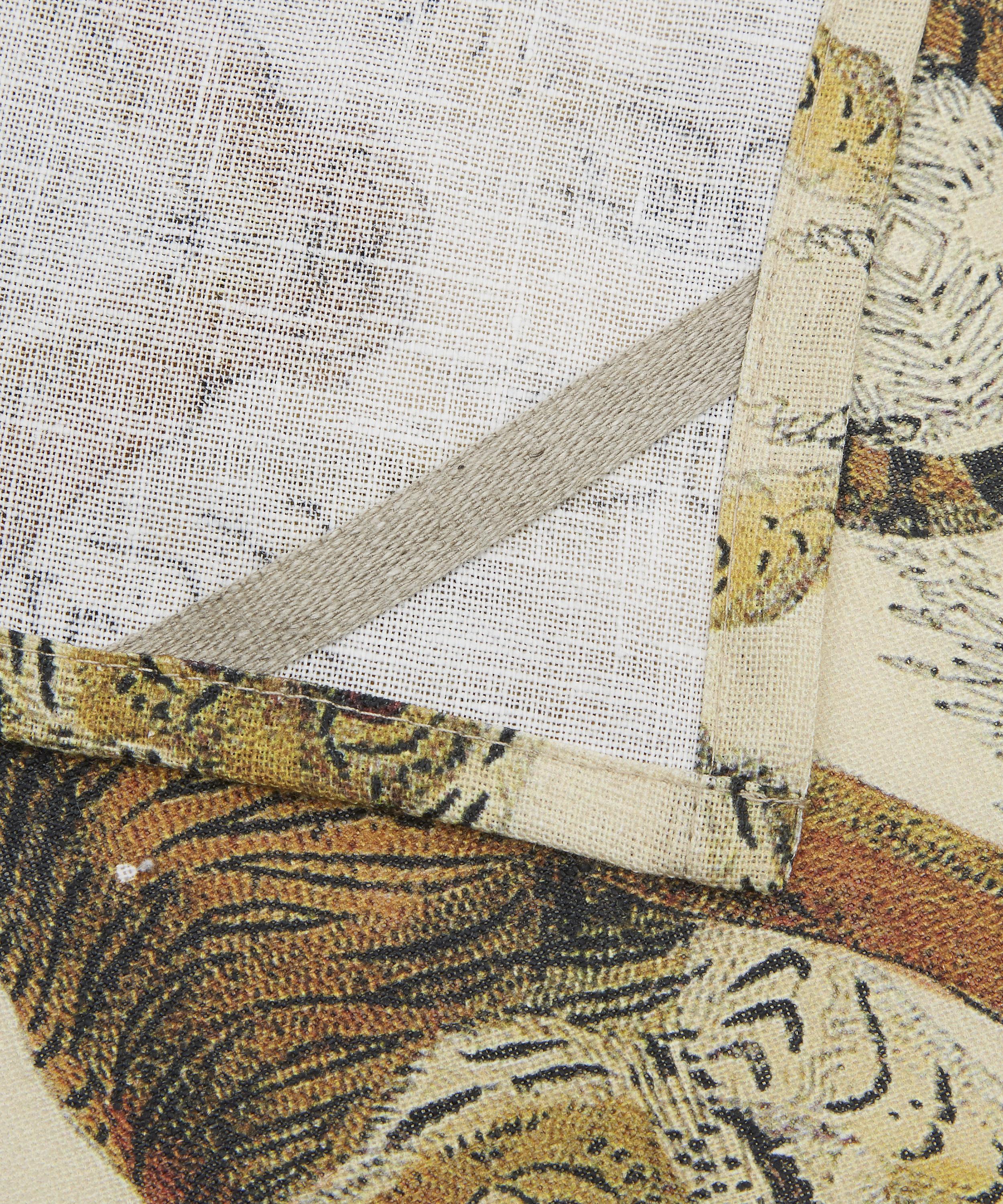 Avenida Home - Wildlife Tiger 70x50cm Linen Tea Towel image number 3