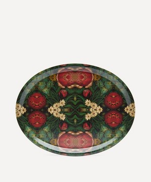 Avenida Home - Pink Bouquet Oval Tray image number 0