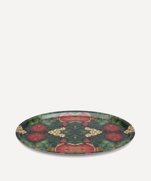 Avenida Home - Pink Bouquet Oval Tray image number 1