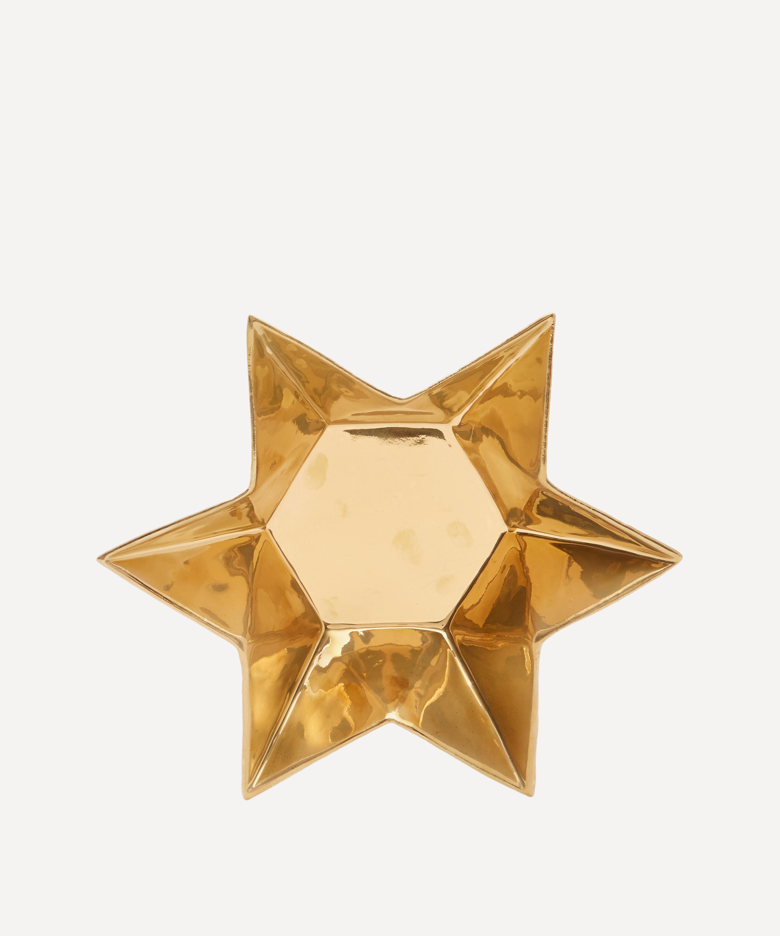 Astier de Villatte - Etoile Golden Soup Plate image number 1