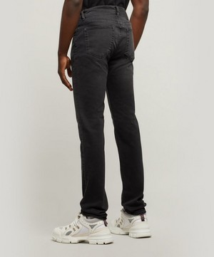 Acne Studios - North Used Black Slim Fit Jeans image number 4