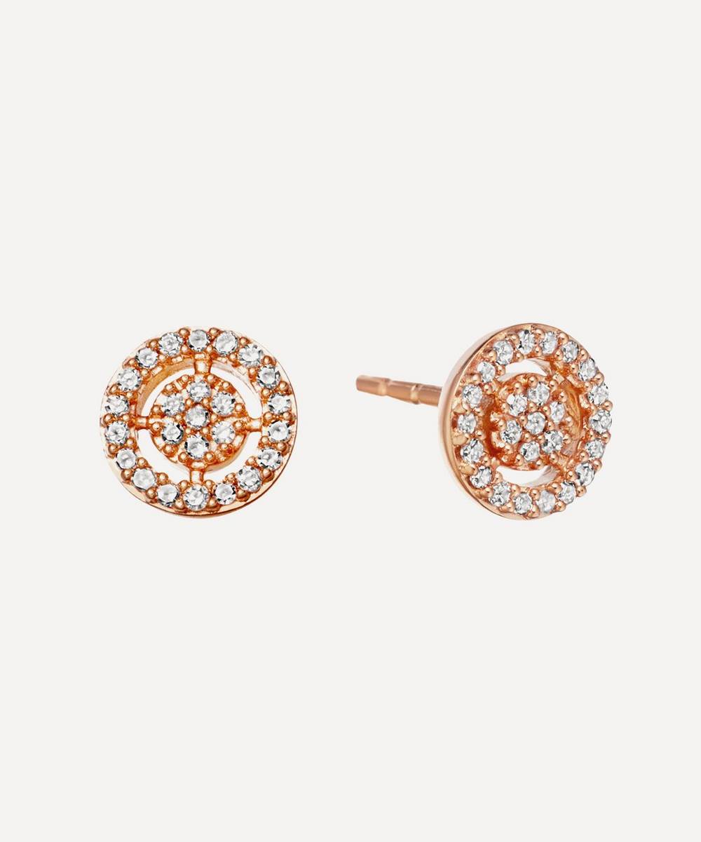 Astley Clarke - Rose Gold Mini Icon Aura Stud Earrings
