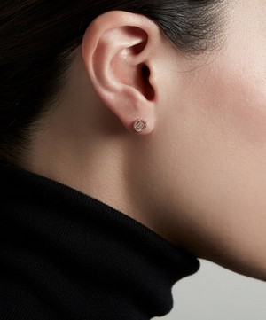 Astley Clarke - Rose Gold Mini Icon Aura Stud Earrings image number 1