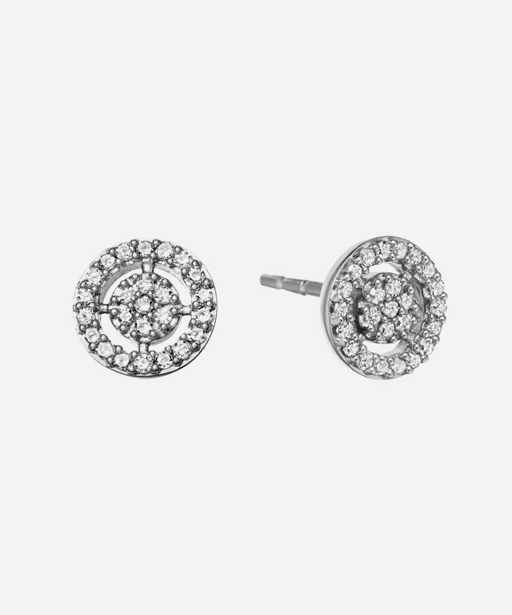 Astley Clarke - White Gold Mini Icon Aura Stud Earrings