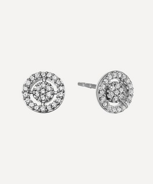 Astley Clarke - White Gold Mini Icon Aura Stud Earrings image number 0