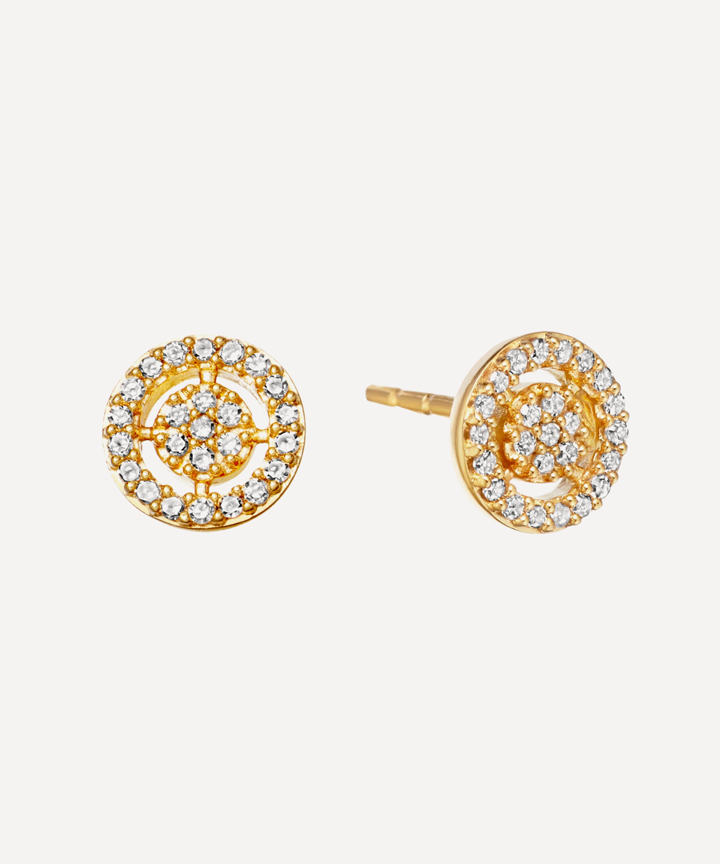 Astley Clarke - Gold Mini Icon Aura Stud Earrings image number 0