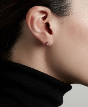 Astley Clarke - Gold Mini Icon Aura Stud Earrings image number 1