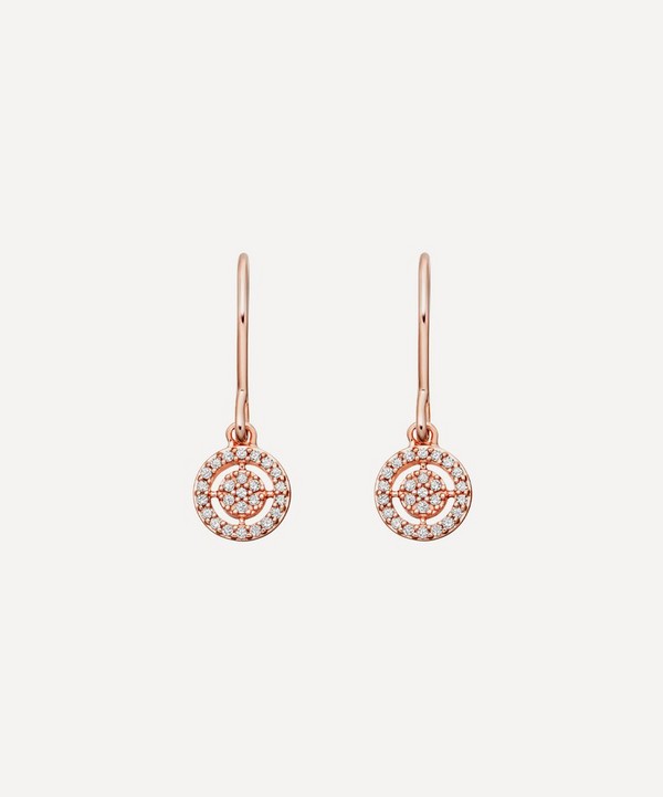 Astley Clarke - Rose Gold Mini Icon Aura Drop Earrings image number 0