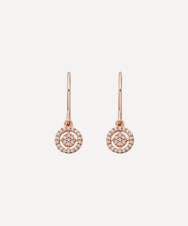 Astley Clarke - Rose Gold Mini Icon Aura Drop Earrings image number null